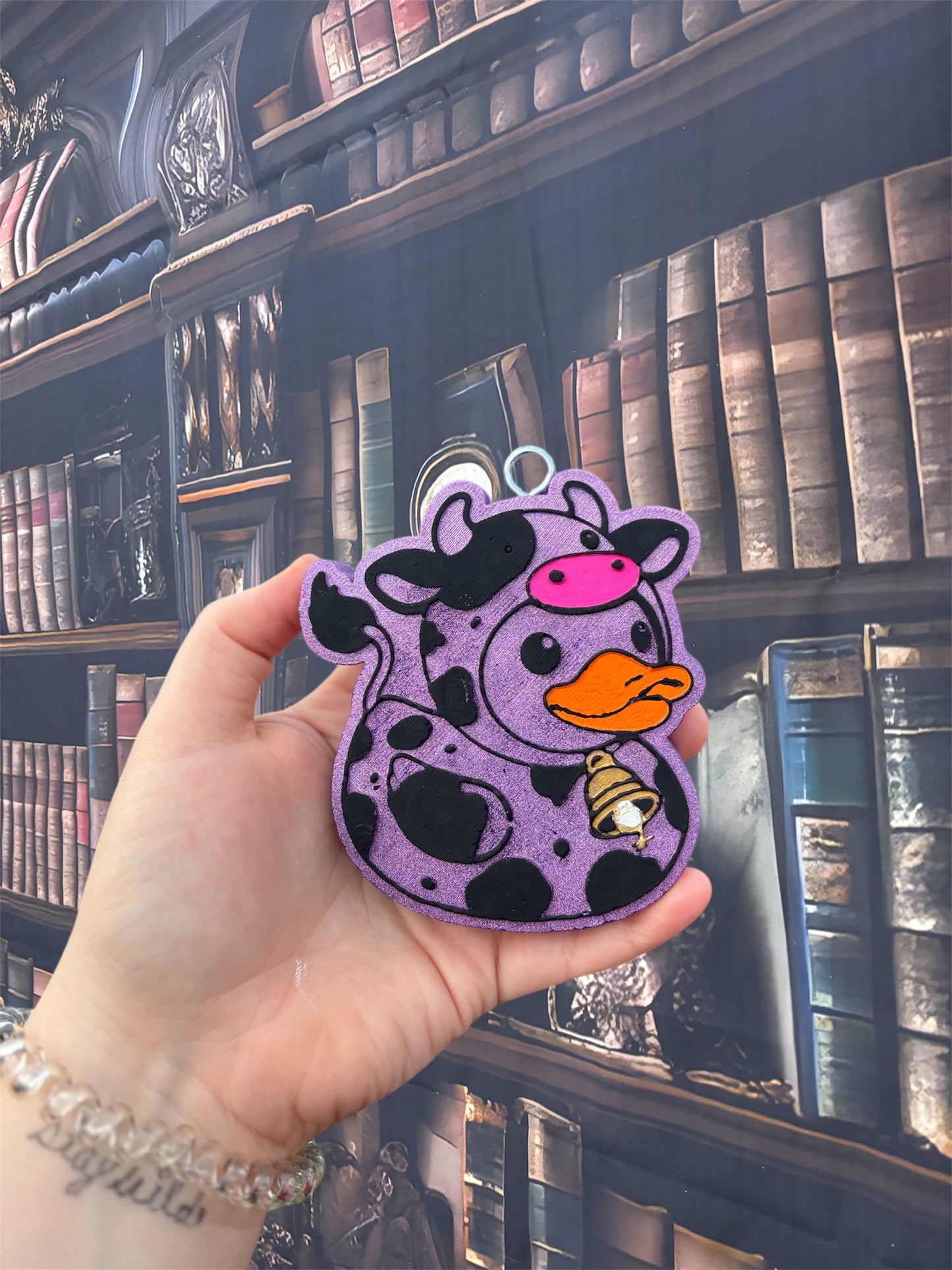 Duck in Cow Costume