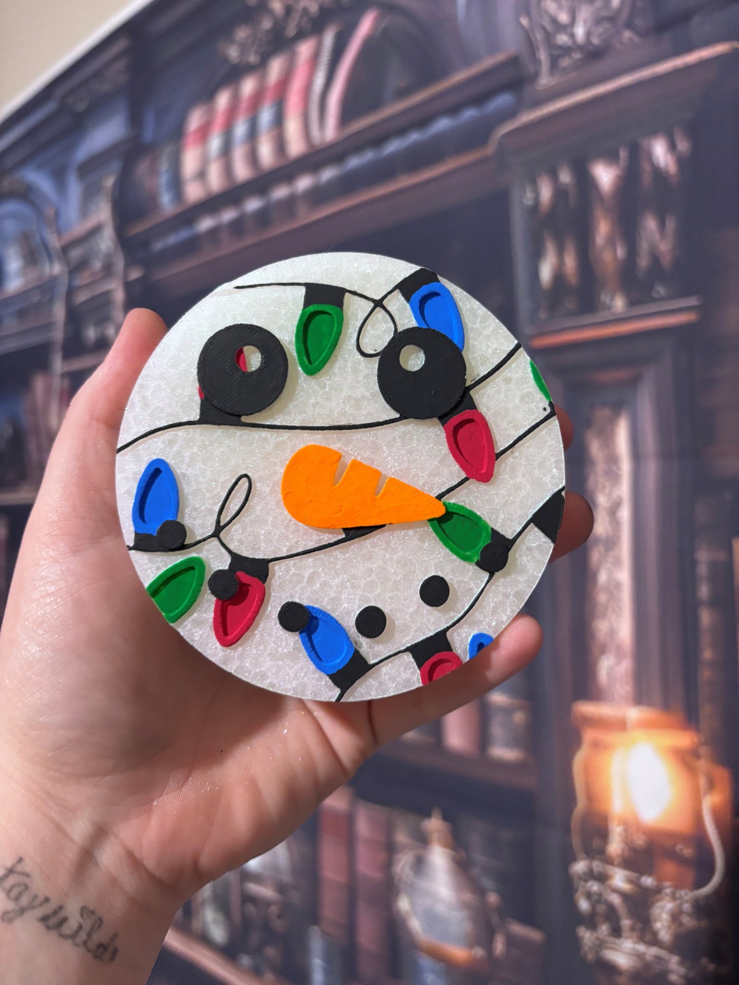 Christmas Light Snowman