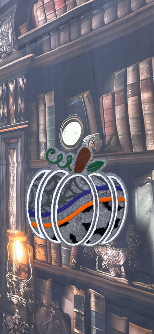 Spider Web and Bats Pumpkin