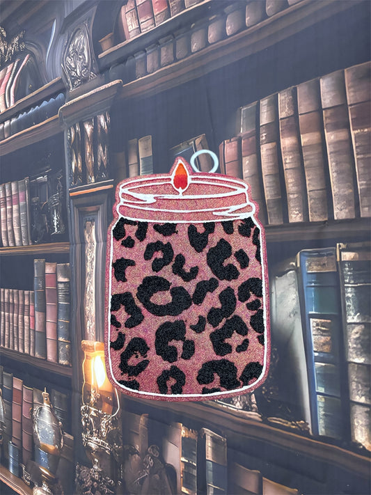 Leopard Candle