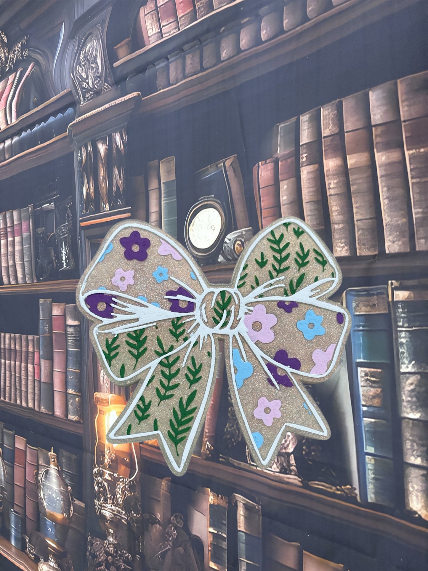 Floral Leaves Bow