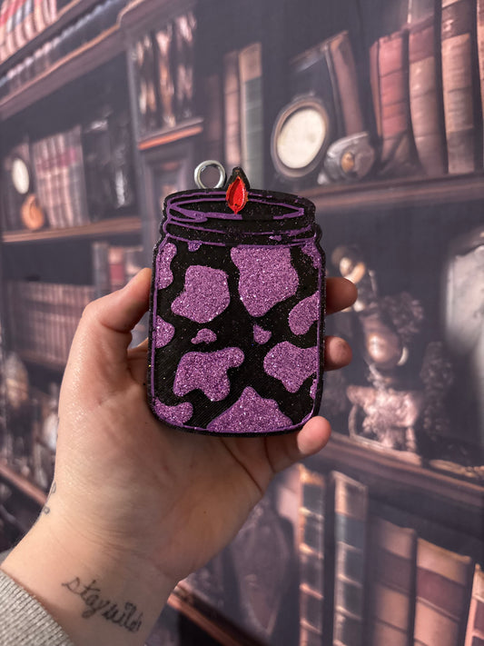 Cow Print Candle