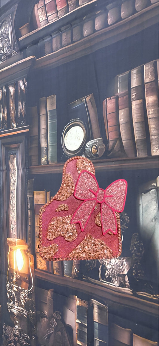 Cow Tag with Bow