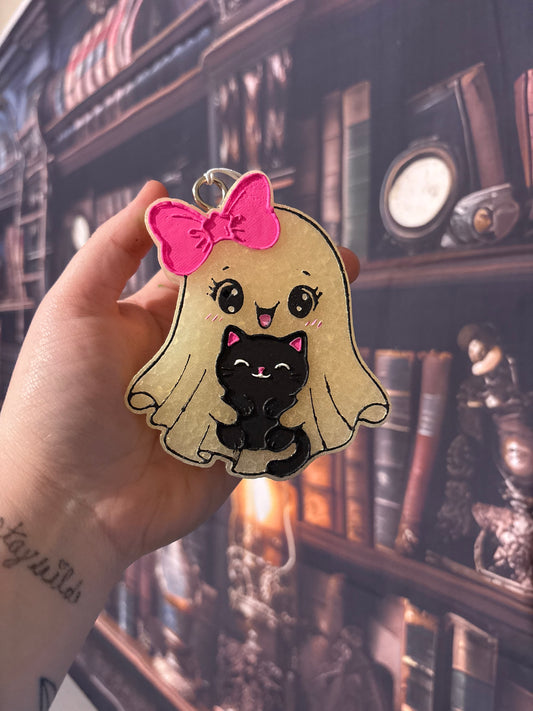 Cute Ghost with Kitty