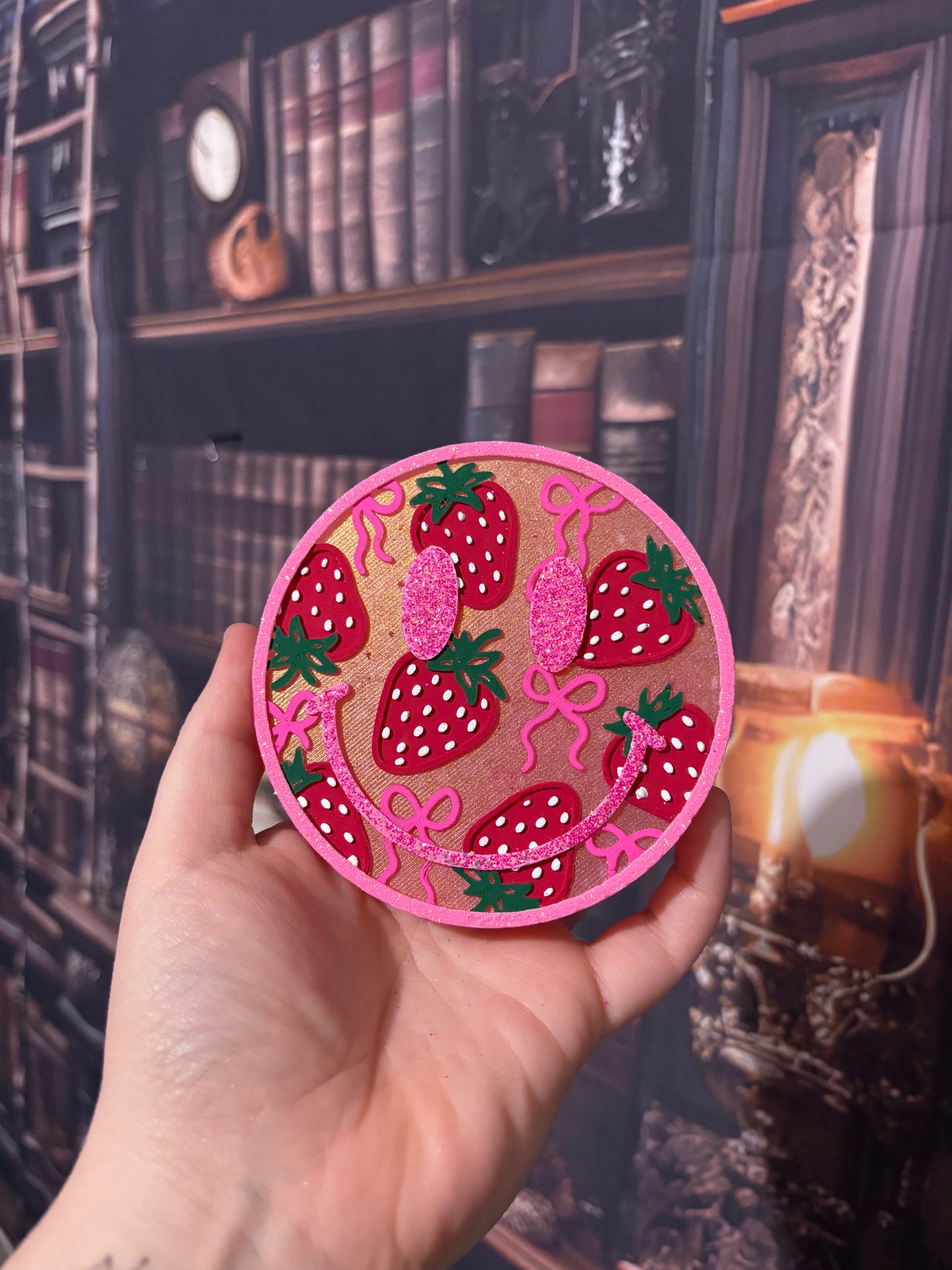 Strawberry and Bows Smiley