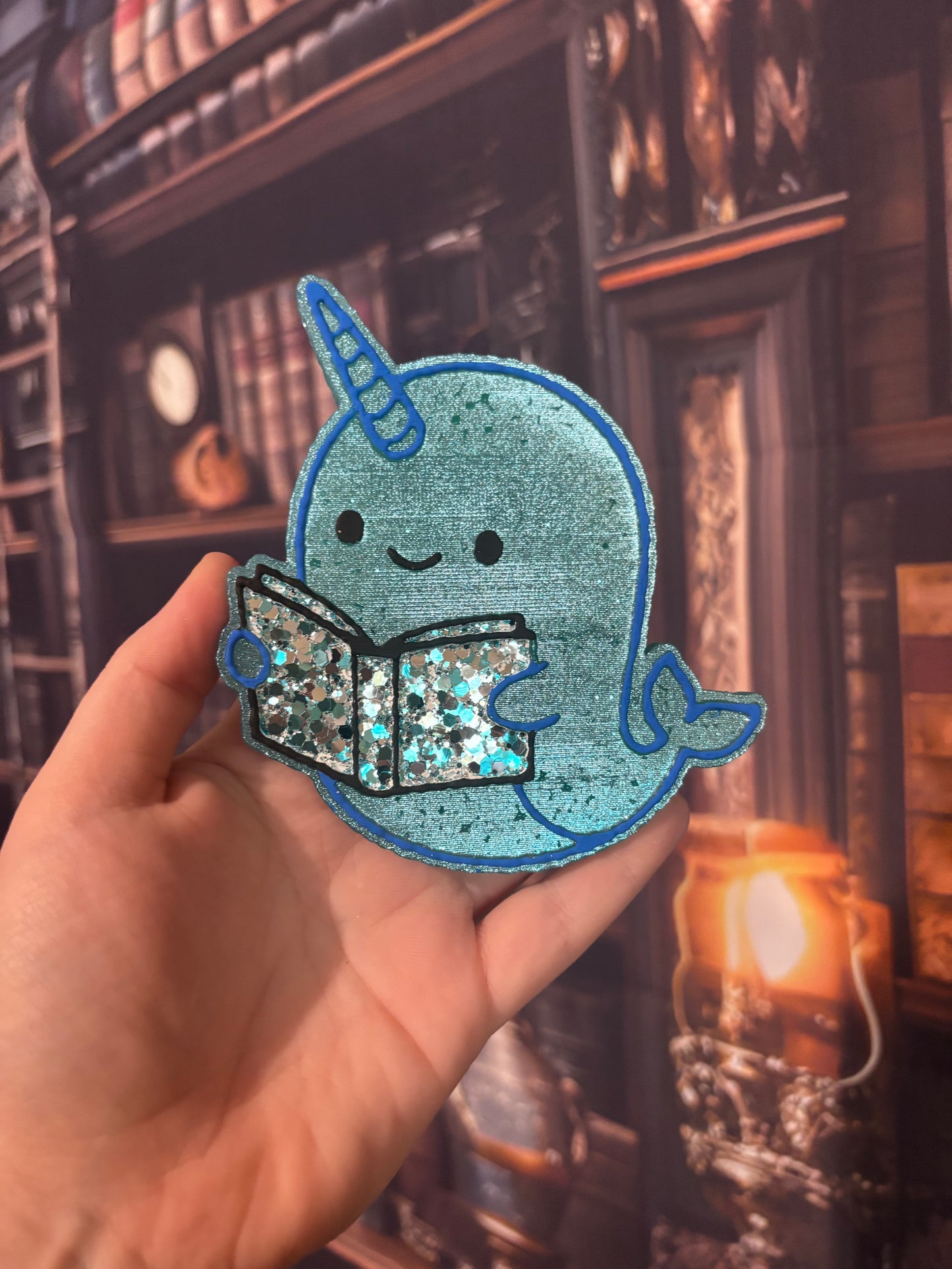 Narwhal with Book