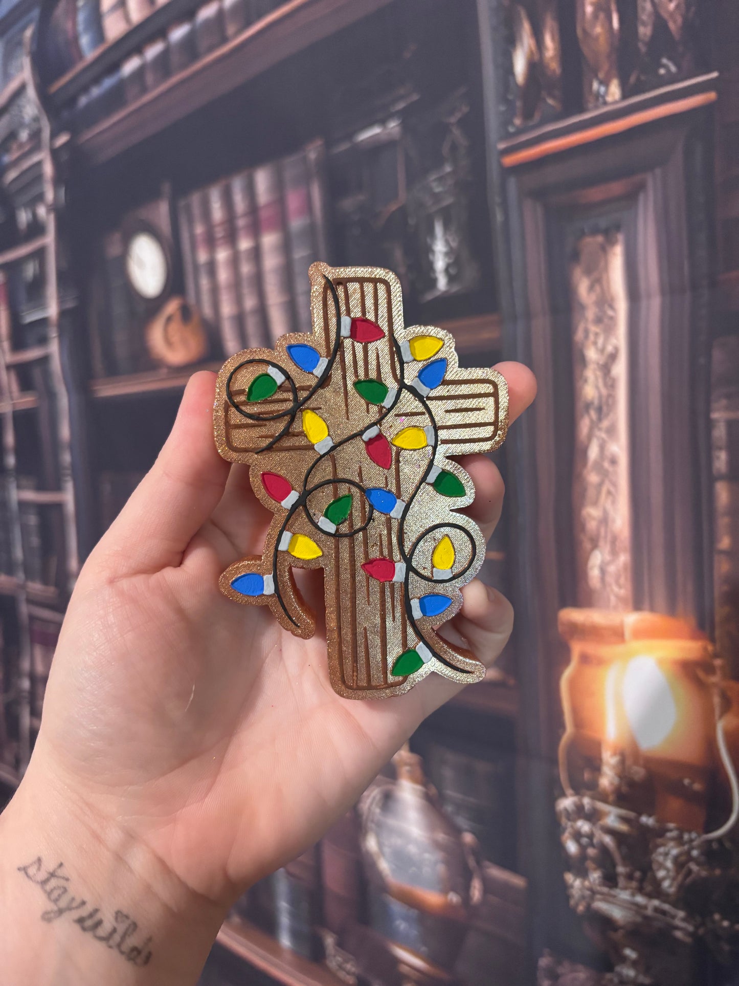 Christmas Light Cross