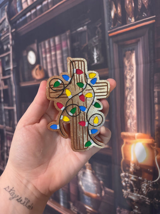 Christmas Light Cross